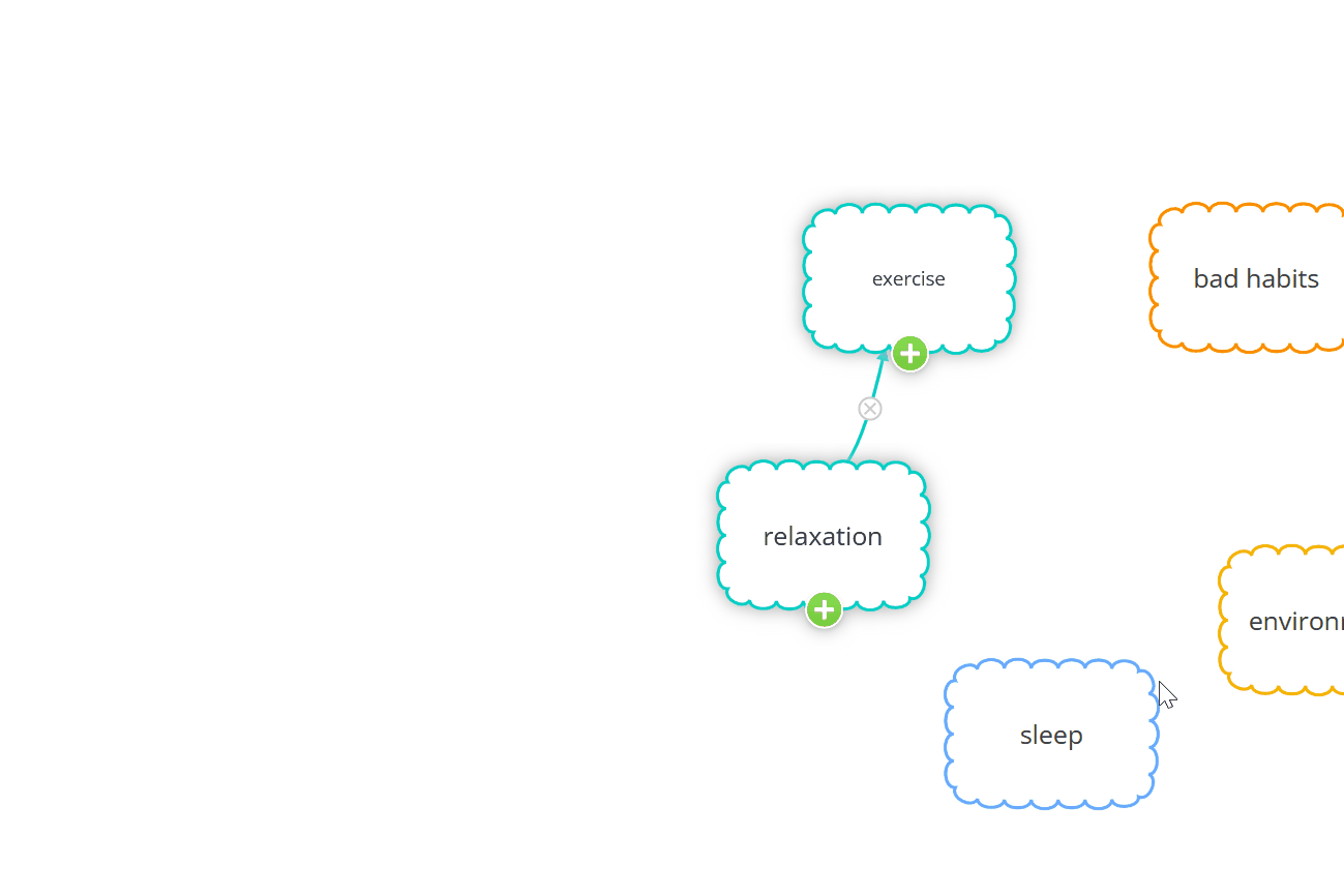Click Enter to add multiple connecting bubbles to your Ayoa Capture Map