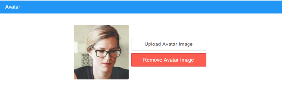 Upload or Remove your avatar
