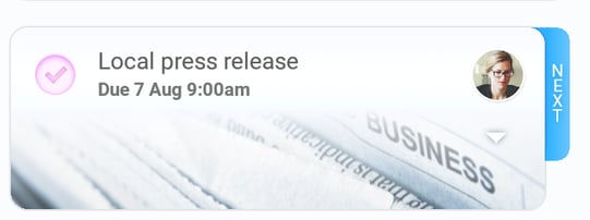 Once the Due Dates are added they will visible within on the task information in Workflow or Calendar view.