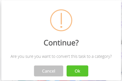  A window will then appear asking you to confirm your decision. Click OK  to continue.