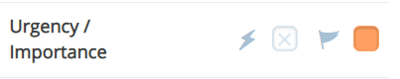 Selected importance High Importance status with the amber flag icon.