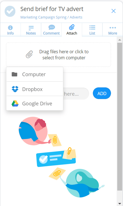 drag and drop files