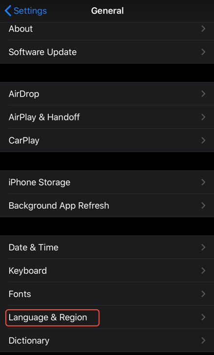 First, check that you have preferred languages set up