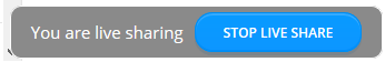 Ending live share with the Stop Live Share button.