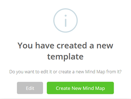 Showing option to edit or create a new map.