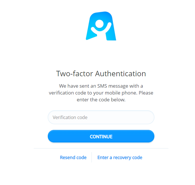 Setting up two-factor authentication (2FA)