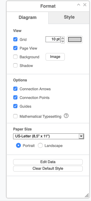  To format your flowchart, navigate to the Format toolbar. 