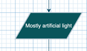 Use rectangles for steps or information in your process