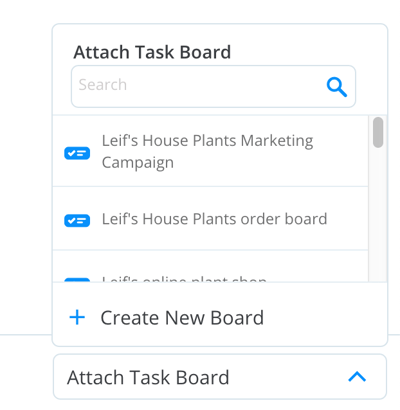 Attach task board