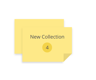You will now see that the individual notes will now be replaced by a stacked collection