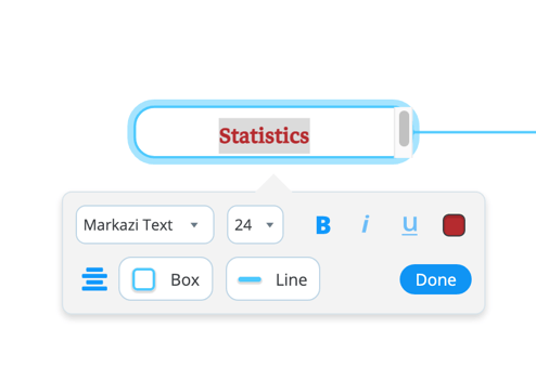 Changing colour of the highlighted text.