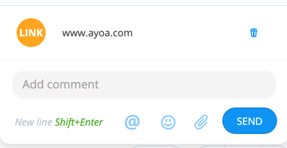 Choose the attachment and press send