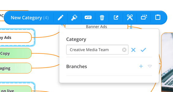 Click on the pencil icon in the toolbar