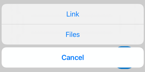 Choose to add a file or hyperlink