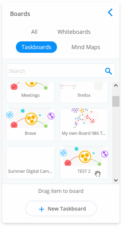 Locate the board you're wanting with search