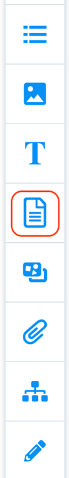 Click on the document icon