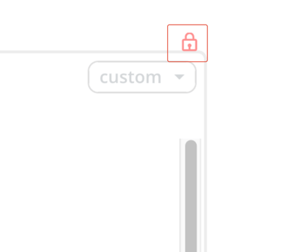 A lock icon will appear when your document is locked