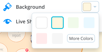 Changing background colour.