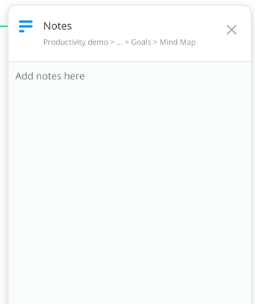 Ayoa's notes sidepanel