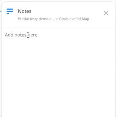 Type your notes into the space provided and format however you'd like