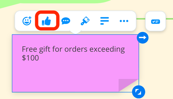 Now when you click on any element you will see an extra option in the pop-up toolbar.