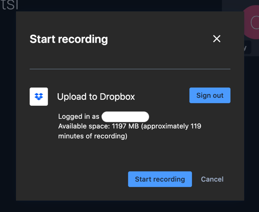 log into your Dropbox account
