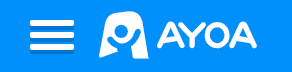 3-line icon and Ayoa logo.