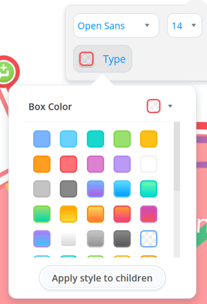 Click colour box to view full colour options.
