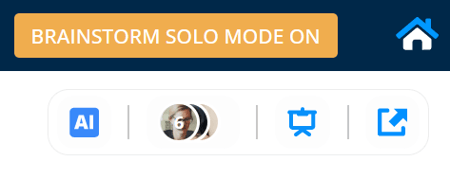 It will now change to Brainstorm Solo View: On