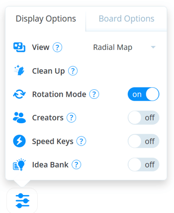 Settings with the Display options tab.