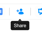 The share icon in the top toolbar.
