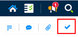 The Tasks button in the top menu.