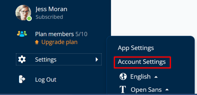 You can also delete your account when going to Ayoa Account Settings