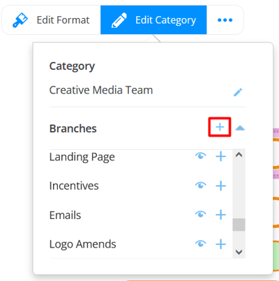 Next to Branches, click on the + icon.