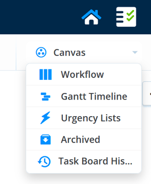 Choose workflow from Ayoa's task board types