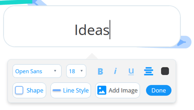 Change box shape style in the formatting settings.