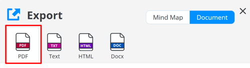 PDF icon selected 