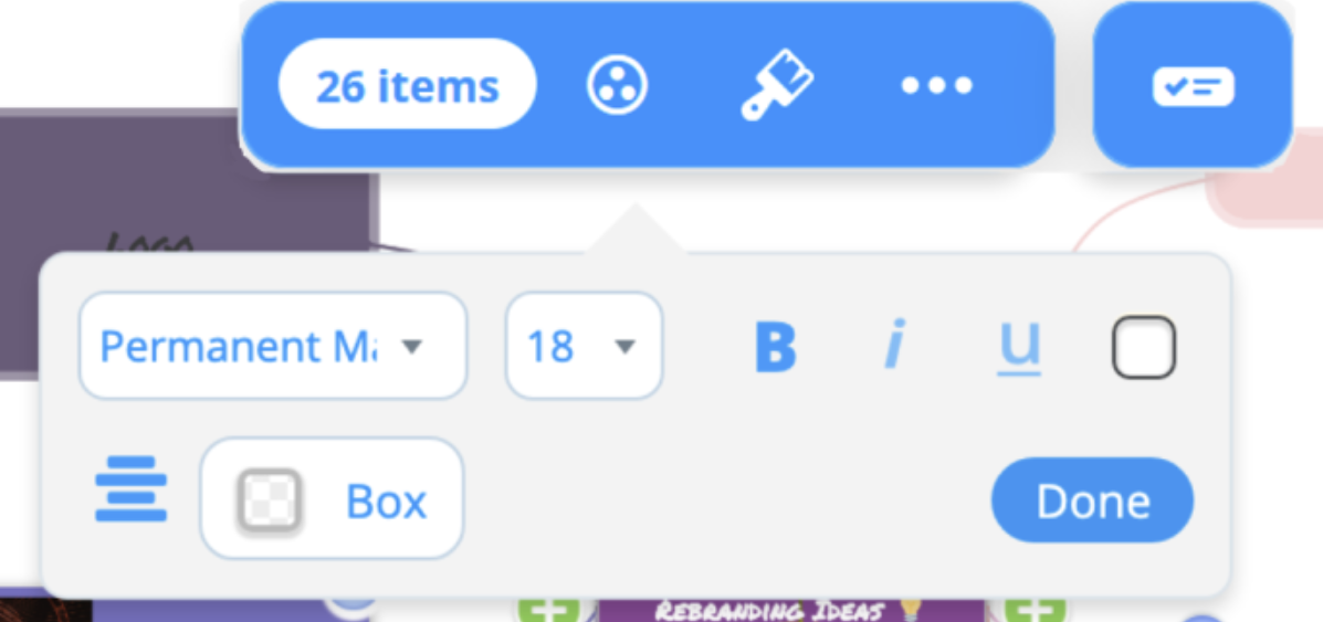 Changing default font Mind Maps and Whiteboards
