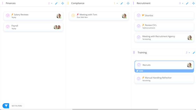 A look at Ayoa's workflow view