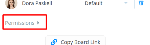 To change the overall permissions for that whiteboard