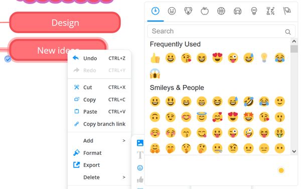 Selecting emoji as an image