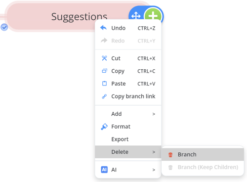 You can also right-click with your mouse to open the context menu.