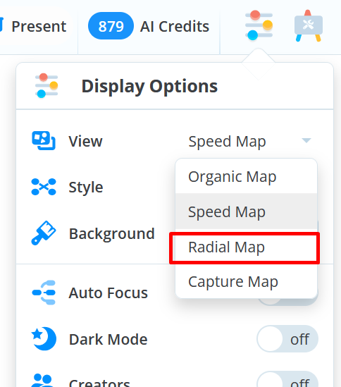Creating a Radial Map