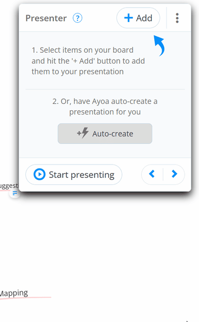Creating presentation automatically by choosing Auto-create option.