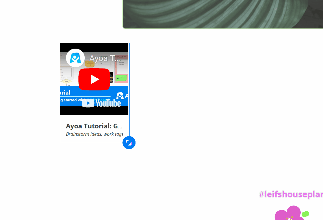 You can also resize the videos on your whiteboard