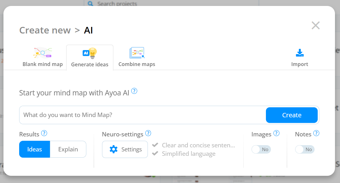 Import Content into Your Mind Maps with AI