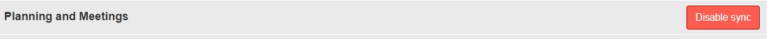 To disable the sync to and from your Google calendar, click Disable sync.
