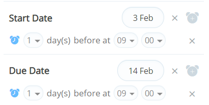 Choose a due date
