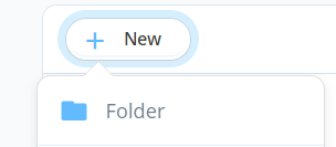 Click new to create a sub folder.