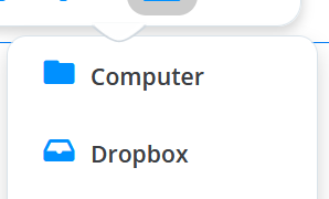 Add a background image from dropbox